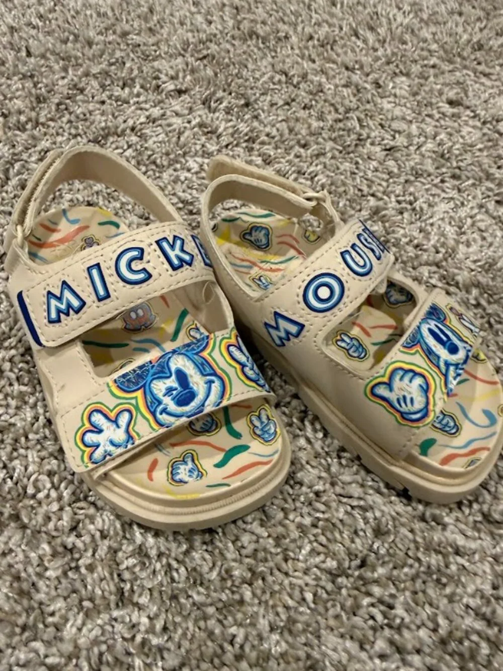 ZARA Toddler Mickey Mouse Sandals | Size 21 (Toddler 5 - 5.5 US)